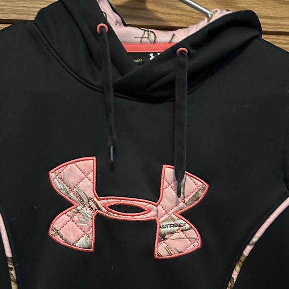 Under Armour Black Hoodie with Pink Accents - Picture 2 of 5